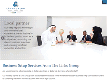Tablet Screenshot of linksgroup.com